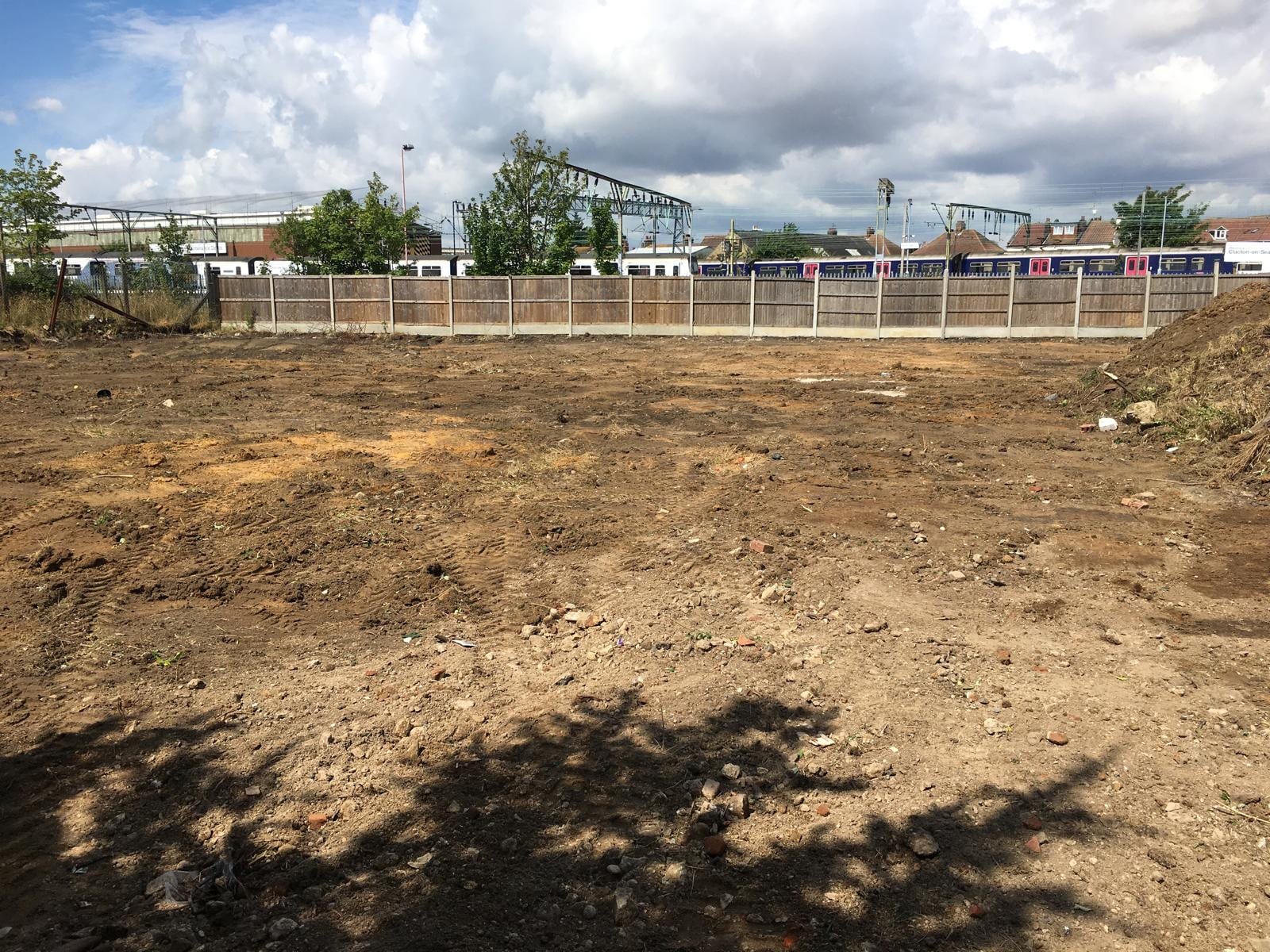 New build development, Clacton-on-Sea, site photograph 1