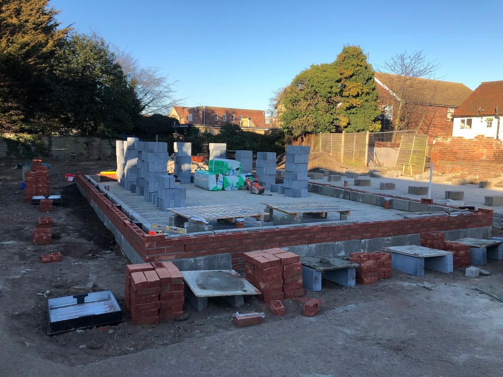 New build homes, Colchester, site photograph 1