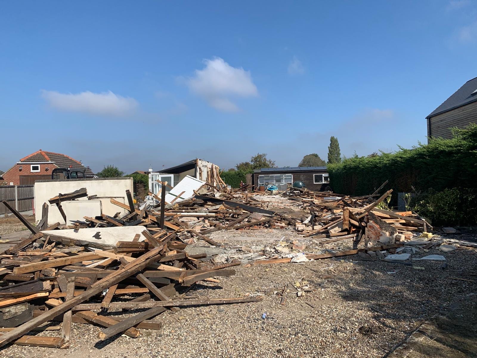 Demolition and new build, St Osyth, site photograph 2