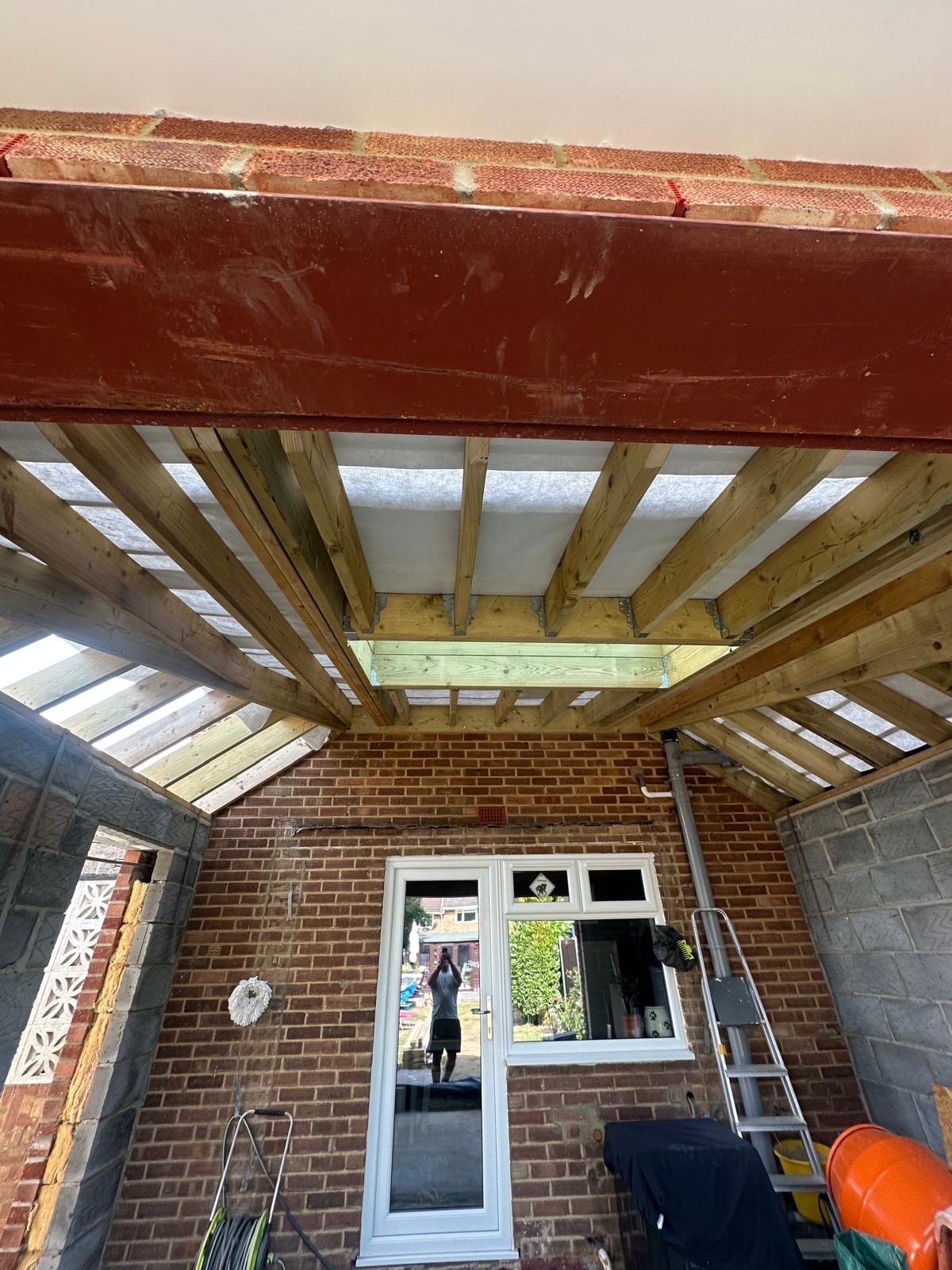 Single storey rear extension, Brentwood, site photograph 2